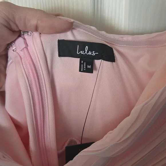 Lulu's Strapless Pink Tiered Dress - Picture 4 of 5